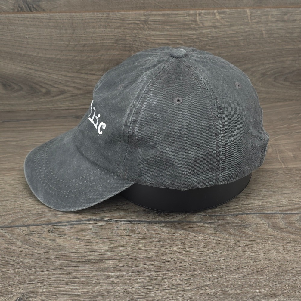 Dogaholic Hat Cap Strap Back Gray Mens Embroidered Dog Lover Gift Adjustable Hat - Picture 4 of 7